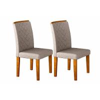 Kit 2 Cadeiras Sala Jantar Jade 2 Un Imbuia-suede Capuccino - Rufato - 8