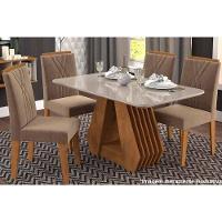 Kit 2 Cadeiras Sala Jantar Nicole 2 Un Savana-nature-suede Nude Bege - Cimol - 6