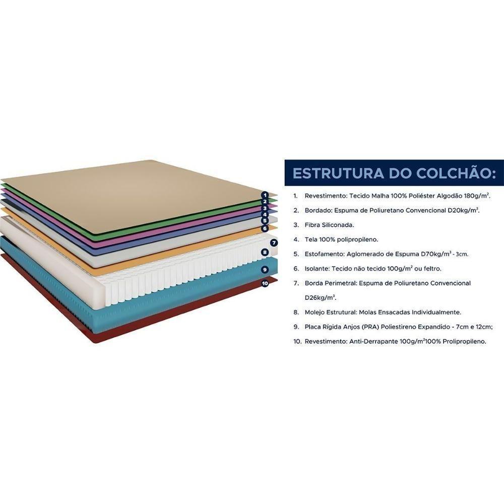 Colchão Solteiro Molas Masterpocket Black Grafite (88x188x24) - D Angelis Anjos - 3