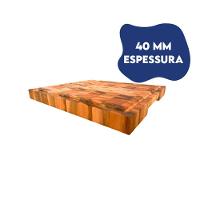 Tábua Para Churrasco Invertida com Faca Kort 40x30cm