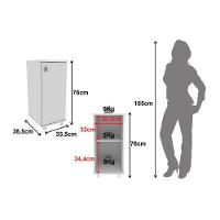 Bancada Multiuso P- área Serviço Bl3306 C- 1 Porta Branco - Tecno Mobili - 3