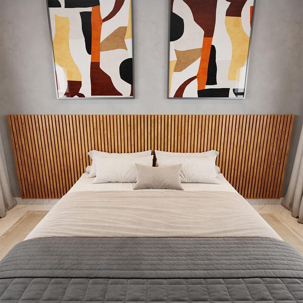 Cabeceira Para Cama King Ripada Quarto Manila Nature Nature - 2