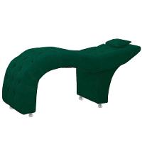 Maca Estofada Capitone Julia Para Estetica Facial Sombrancelha E Cilios Suede Cor Verde Esmeralda - 3