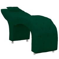 Maca Estofada Capitone Julia Para Estetica Facial Sombrancelha E Cilios Suede Cor Verde Esmeralda - 5