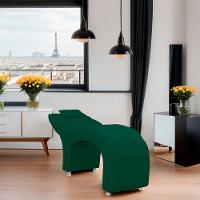 Maca Estofada Capitone Julia Para Estetica Facial Sombrancelha E Cilios Suede Cor Verde Esmeralda - 6