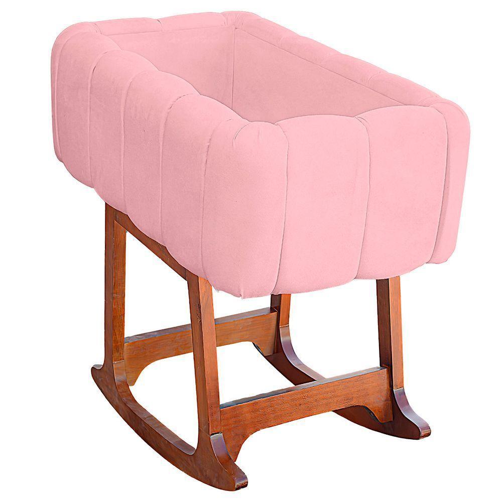 Moises Balanço Com Colchão Para Baby Cor Rosa Bebe - 6