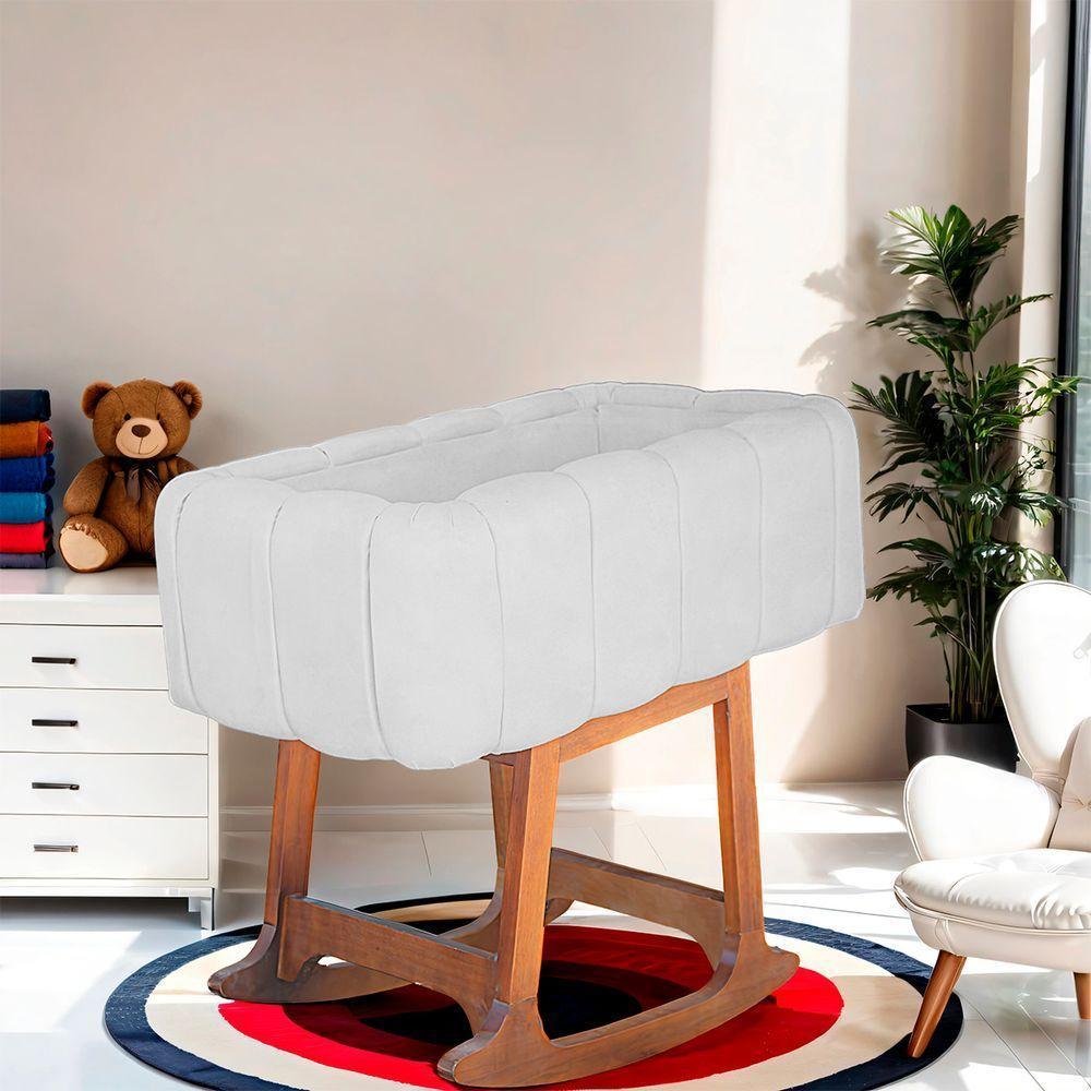 Moises Balanço Com Colchão Para Baby Cor Branco - 7