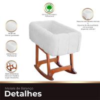 Moises Balanço Com Colchão Para Baby Cor Branco - 5