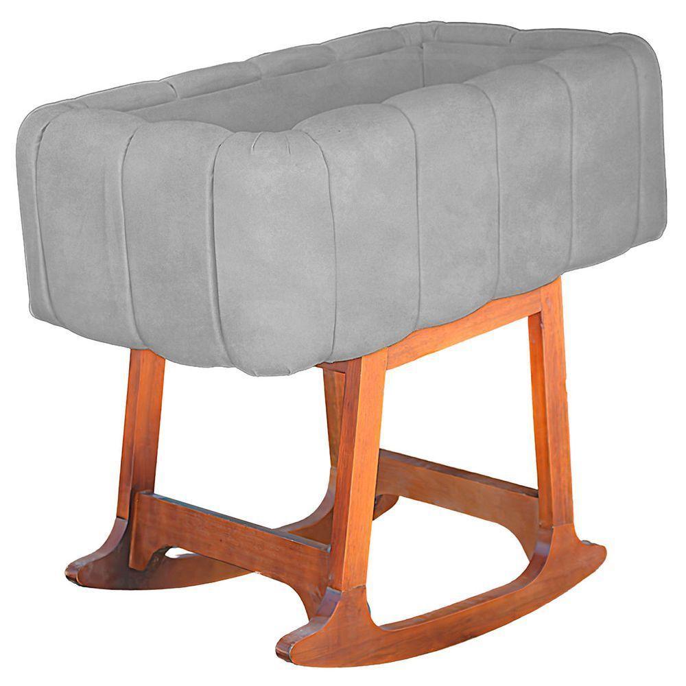 Moises Balanço Com Colchão Para Baby Cor Cinza Claro - 1