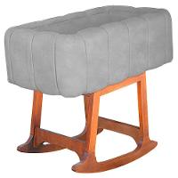 Moises Balanço Com Colchão Para Baby Cor Cinza Claro - 1