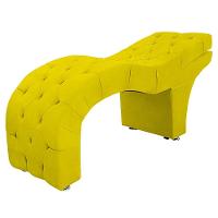 Maca Capitone Reclinável Estofada Para Estetica Facial Sombrancelha E Cílios Suede Yasmim Cor Amarelo - 1