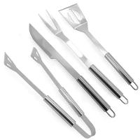 Jogo Para Churrasco 4 Peças Em Inox - Mimo Style - 1