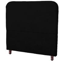 Cabeceira Casal Queen Estofada Para Cama Box Lizza Veludo Cor Preto - 1