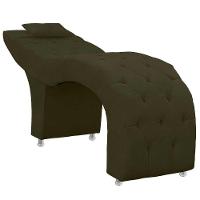 Maca Estofada Capitone Julia Para Estetica Facial Sombrancelha E Cilios Suede Cor Chocolate - 5