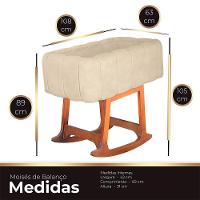 Moises Balanço Com Colchão Para Baby Cor Bege - 2