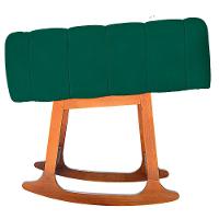 Moises Balanço Com Colchão Para Baby Cor Verde Esmeralda - 3