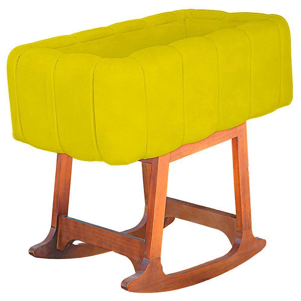 Moises Balanço Com Colchão Para Baby Cor Amarelo - 1