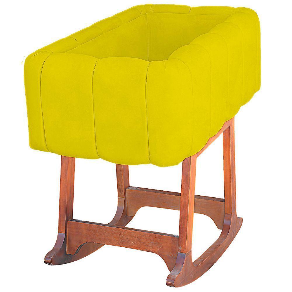 Moises Balanço Com Colchão Para Baby Cor Amarelo - 6