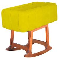 Moises Balanço Com Colchão Para Baby Cor Amarelo - 1