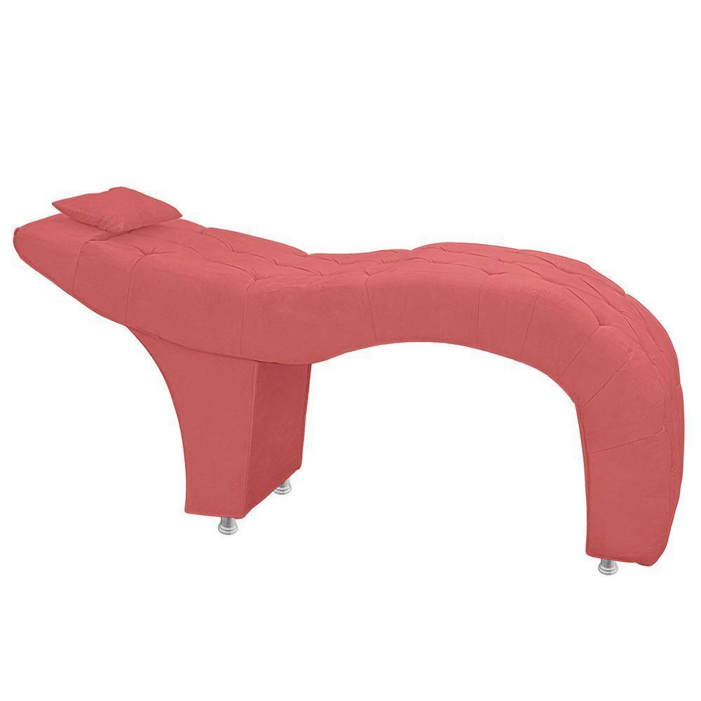 Maca Estofada Capitone Julia Para Estetica Facial Sombrancelha E Cilios Suede Cor Rose - 4