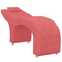 Maca Estofada Capitone Julia Para Estetica Facial Sombrancelha E Cilios Suede Cor Rose - 5