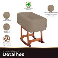 Moises Balanço Com Colchão Para Baby Cor Capuccino - 6