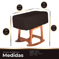 Moises Balanço Com Colchão Para Baby Cor Marrom - 2