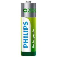 4 Pilhas Recarregaveis Aa Philips [f108] - 2