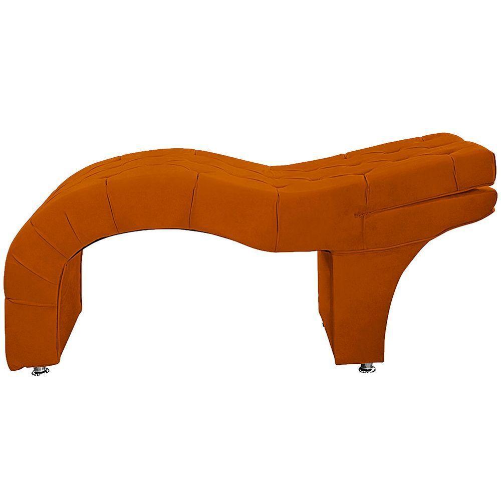 Maca Capitone Reclinável Estofada Para Estetica Facial Sombrancelha E Cílios Suede Yasmim Cor Terracota - 3