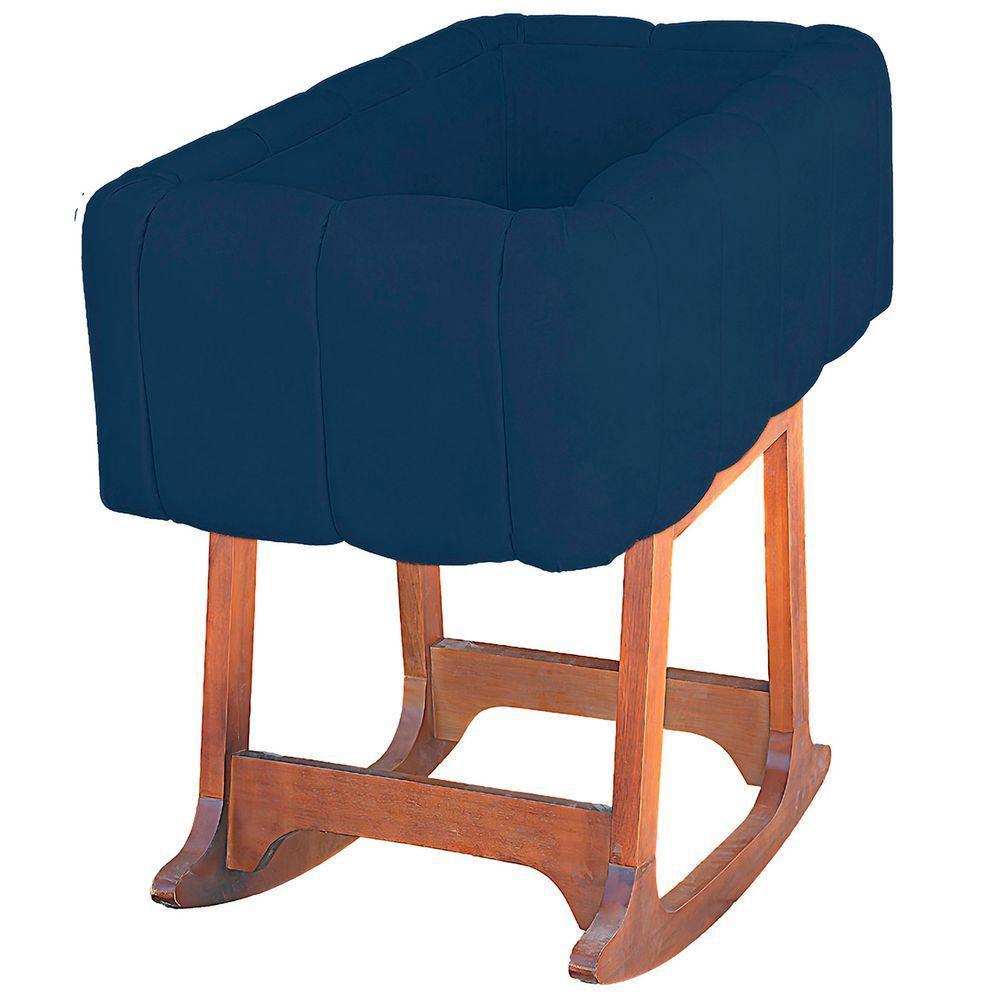 Moises Balanço Com Colchão Para Baby Cor Azul Marinho - 8