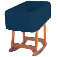 Moises Balanço Com Colchão Para Baby Cor Azul Marinho - 8