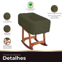 Moises Balanço Com Colchão Para Baby Cor Chocolate - 5