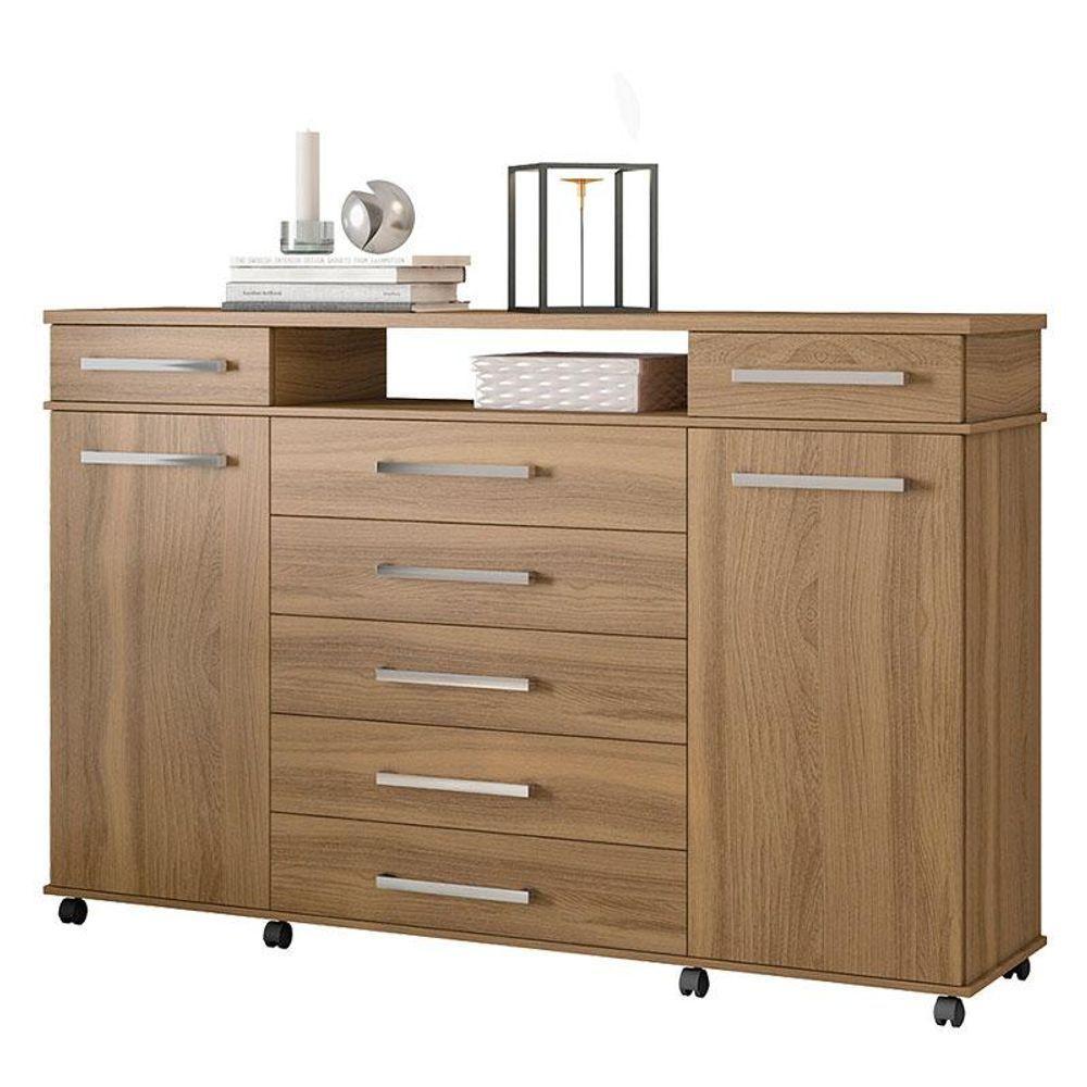 Cômoda London E Guarda Roupa Casal Dalila 32211 Amendola Off White Flex - Demóbile - 6