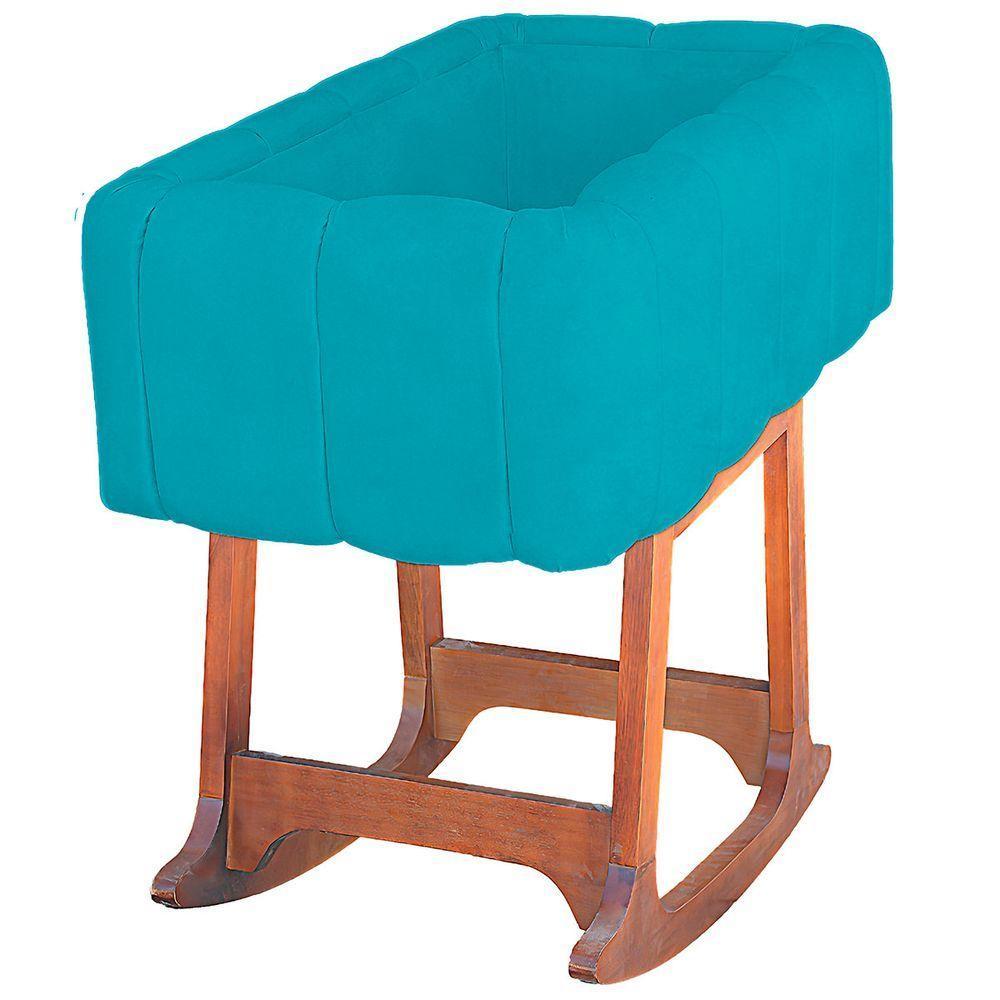 Moises Balanço Com Colchão Para Baby Cor Azul Claro - 3