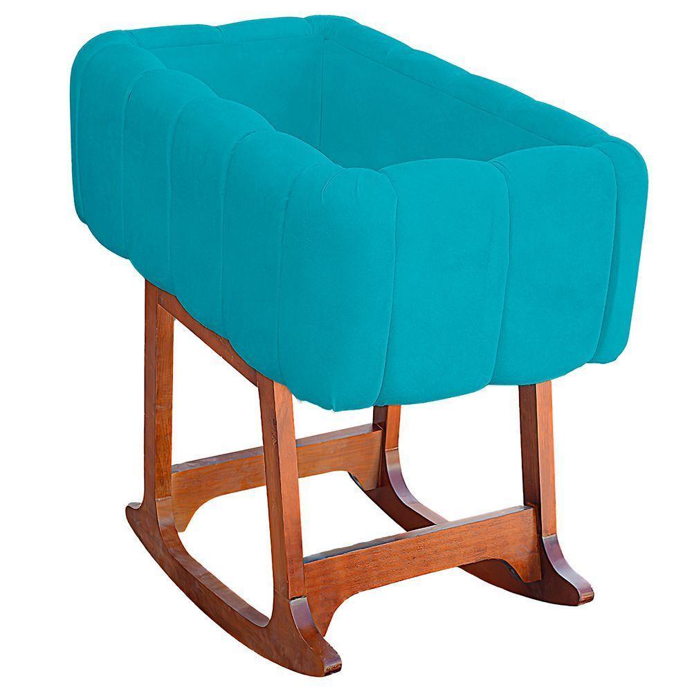 Moises Balanço Com Colchão Para Baby Cor Azul Claro - 4