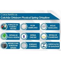 Cama Box Baú C/auxiliar Solteiro: Colchão Molas Ortobom Nanolastic Physical + Base Crc Courano Black(88x188) - 2