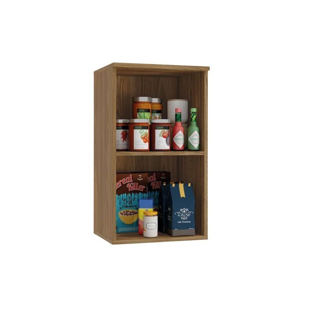 Armário Aéreo Cozinha Modulado Botanic M631 Com 1 Porta 40cm Nogueira - Kappesberg - 4