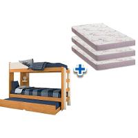 Colchão Physical Ortobom (3un) + Beliche Indy C- Auxiliar Cinamomo-off White - 9