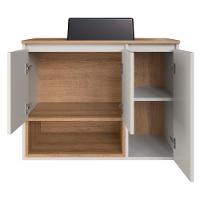 Gabinete Suspenso 80 Cm Com Cuba Preta Bl9220 Mell Arenas Faem