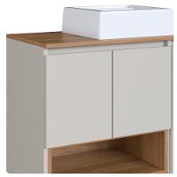 Conjunto Gabinete Suspenso 80 Cm Com Cuba Bl9220 Mell Arenas Faem - 6