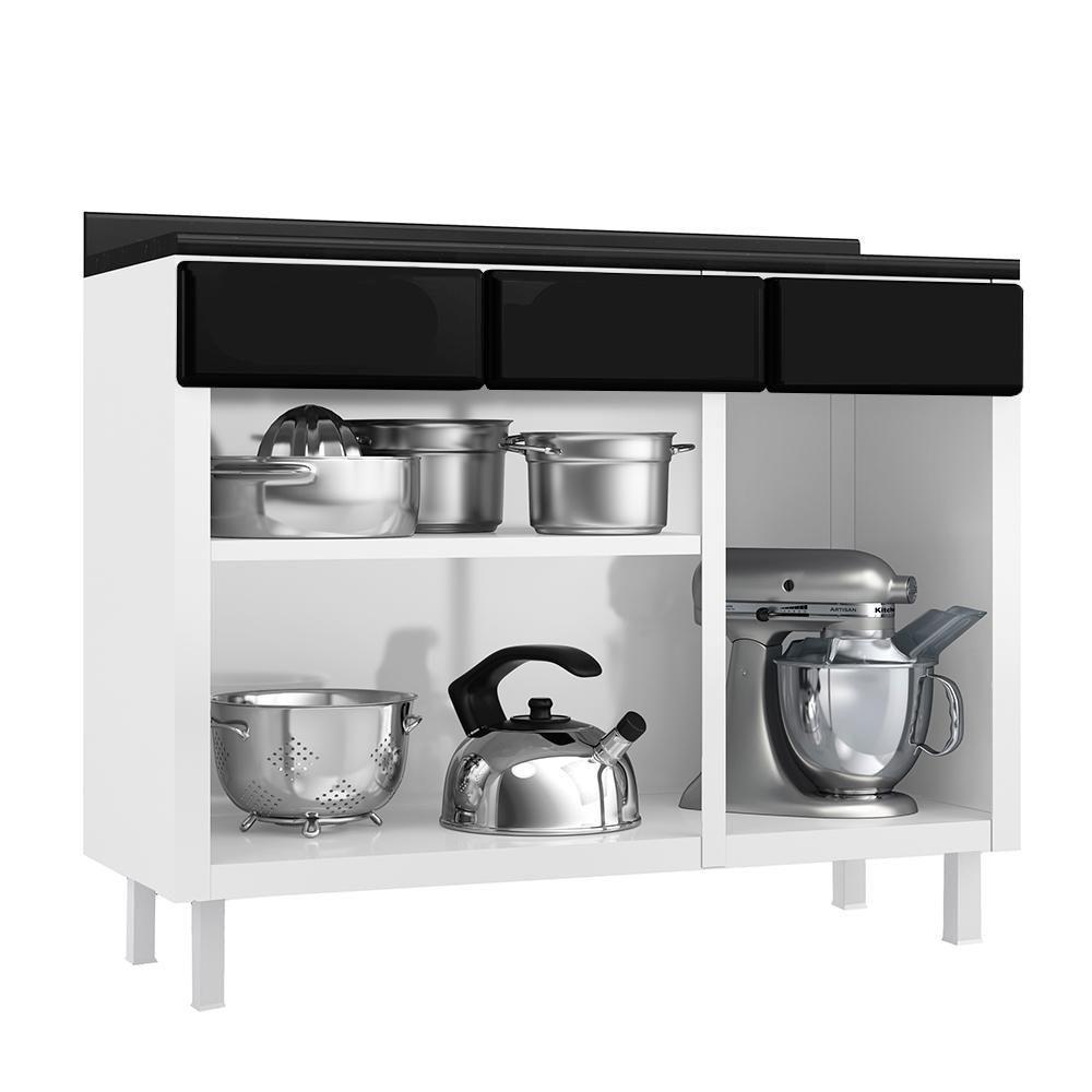 Balcão De Cozinha De Aço Triplo Telasul Star New com Tampo - 4