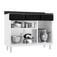 Balcão De Cozinha De Aço Triplo Telasul Star New com Tampo