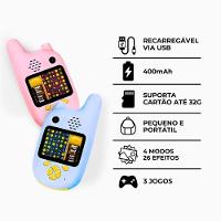 Par Walkie Talkie Infantil Com Câmera Digital Para Crianças Profissional