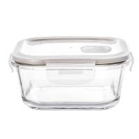 Pote Hermético Quadrado Em Vidro 520ml 65x137x137cm - 1