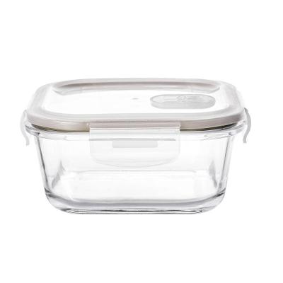 Pote Hermético Quadrado Em Vidro 320ml 58x12x12cm