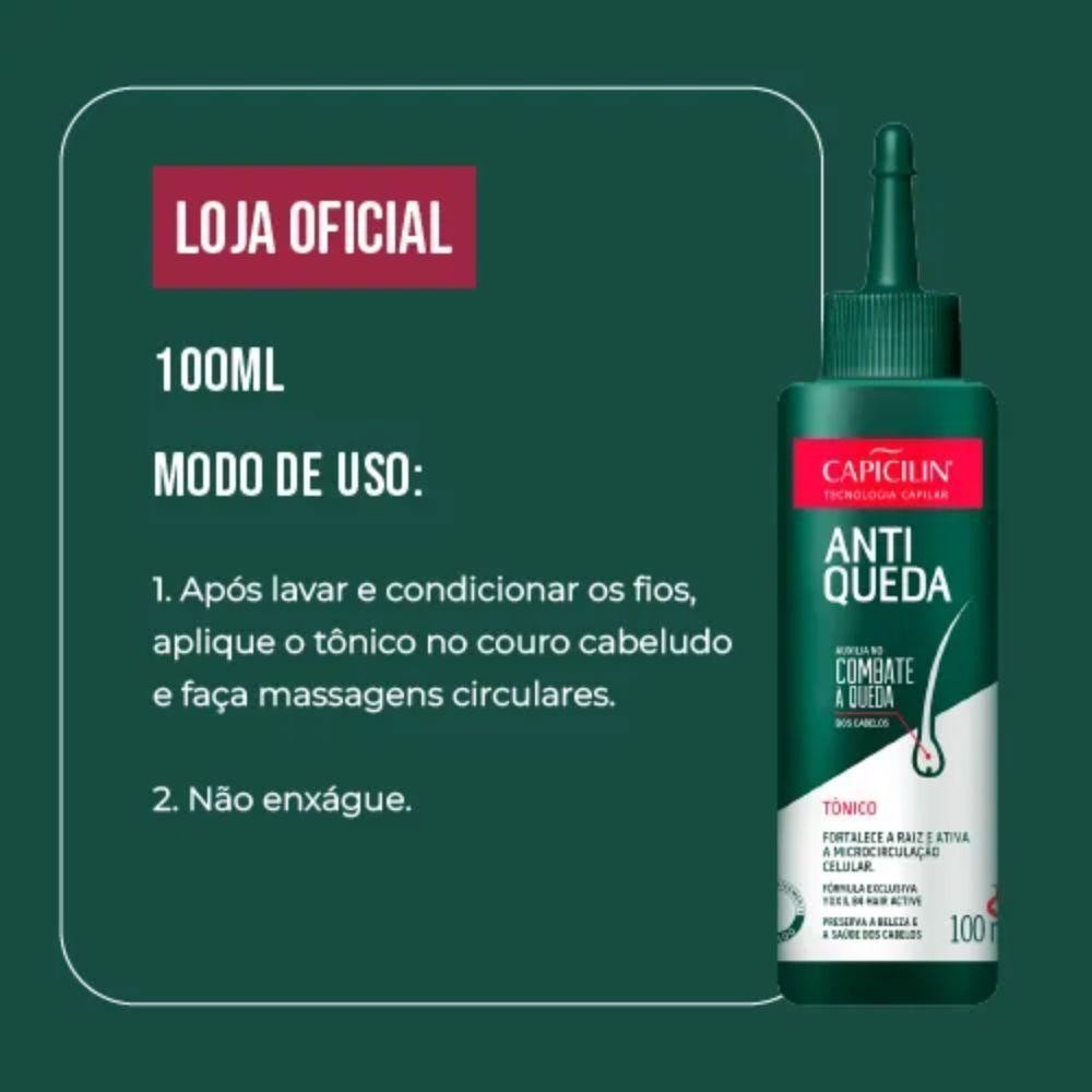 Tônico Capicilin Antiqueda 100ml - 3