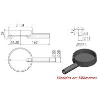 Queimador Palmatoria Pequeno Fogão Industrial De Ferro 13cm - 2