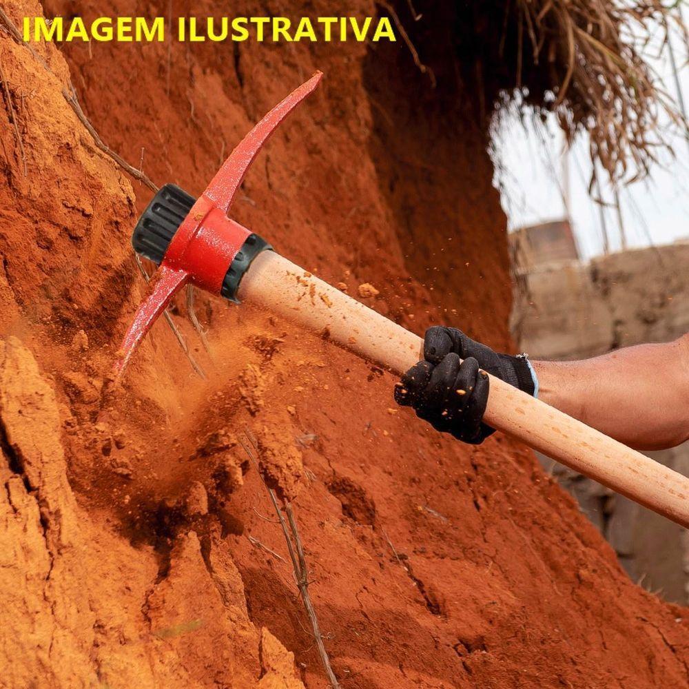 Picareta Alvião Premium Cabo Envernizado Cunha Polietileno - 3