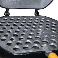 Churrasqueira Alumínio Fundido Craqueada Preta Bafo 29x23cm - 3