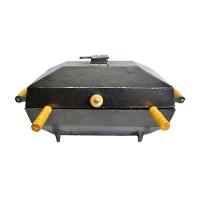 Churrasqueira Alumínio Fundido Craqueada Preta Bafo 40x25cm - 1